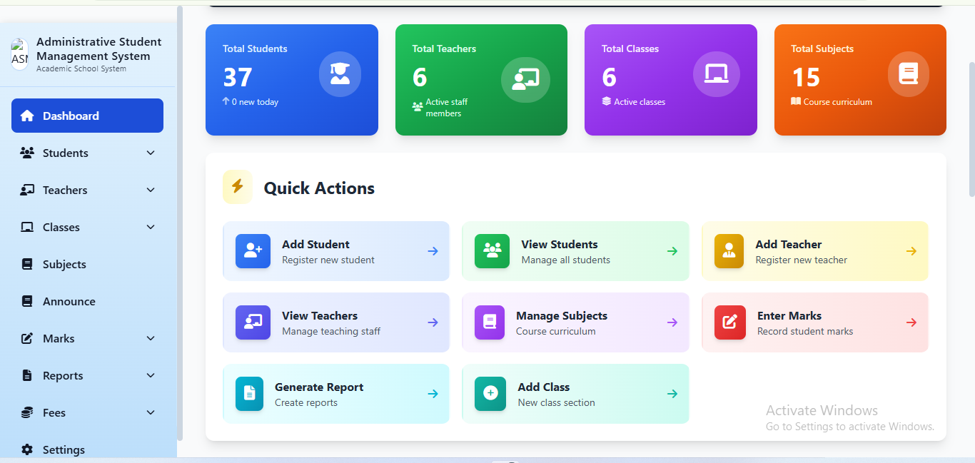 School Administration System